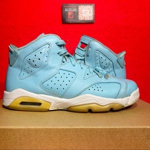 Nike AIR JORDAN 6 Retro Pantone GS 2016 Blue 543390-407 - SIZE 7Y